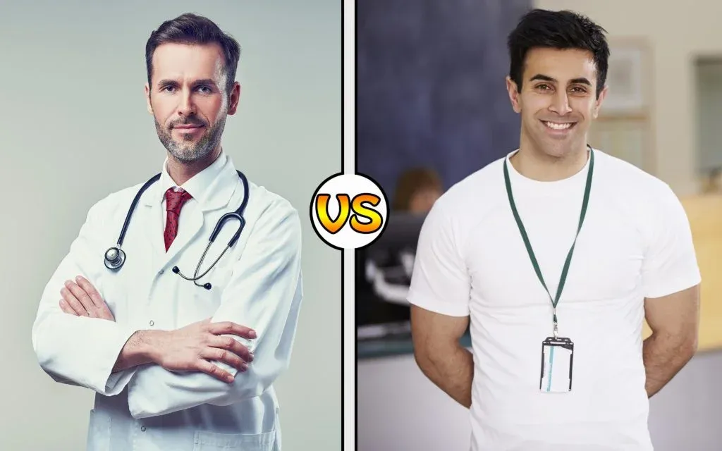 Ortopeda i fizjoterapeuta por&oacute;wnanie r&oacute;l