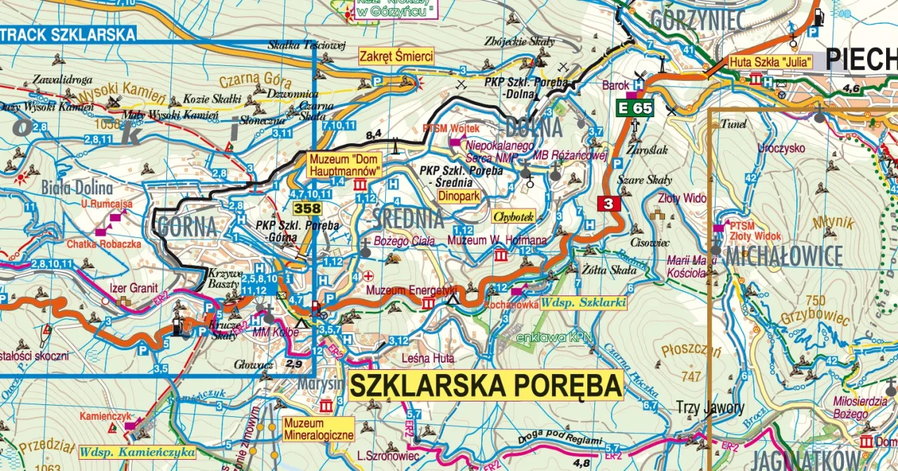 Karkonosze szlaki piesze rowerowe