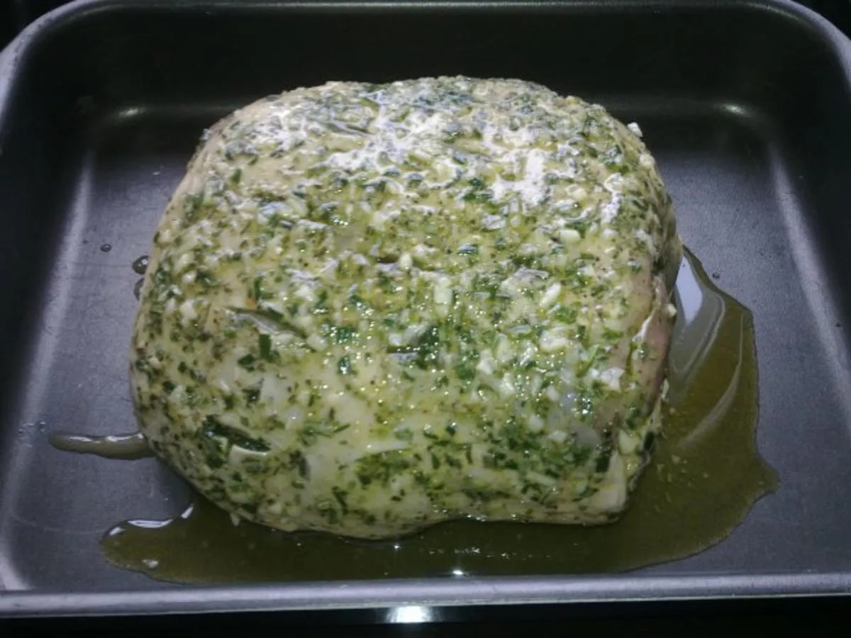 Lammkeule Marinieren Schritt für Schritt