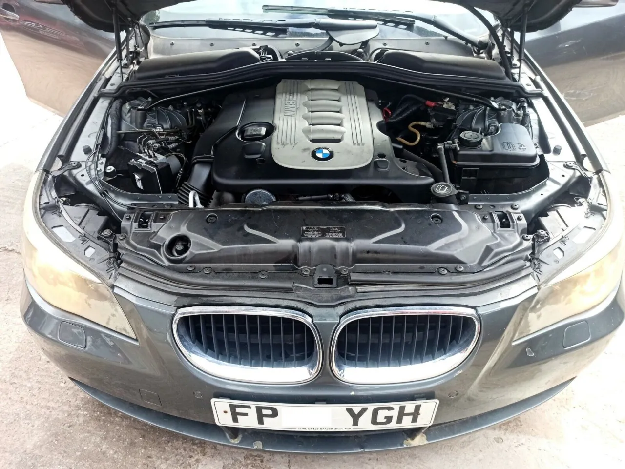 BMW E60 M57 engine bay