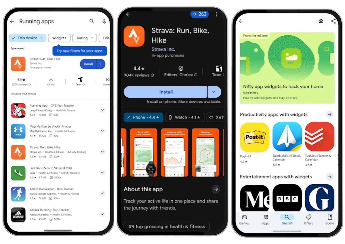 Google Play Store Startbildschirm Apps
