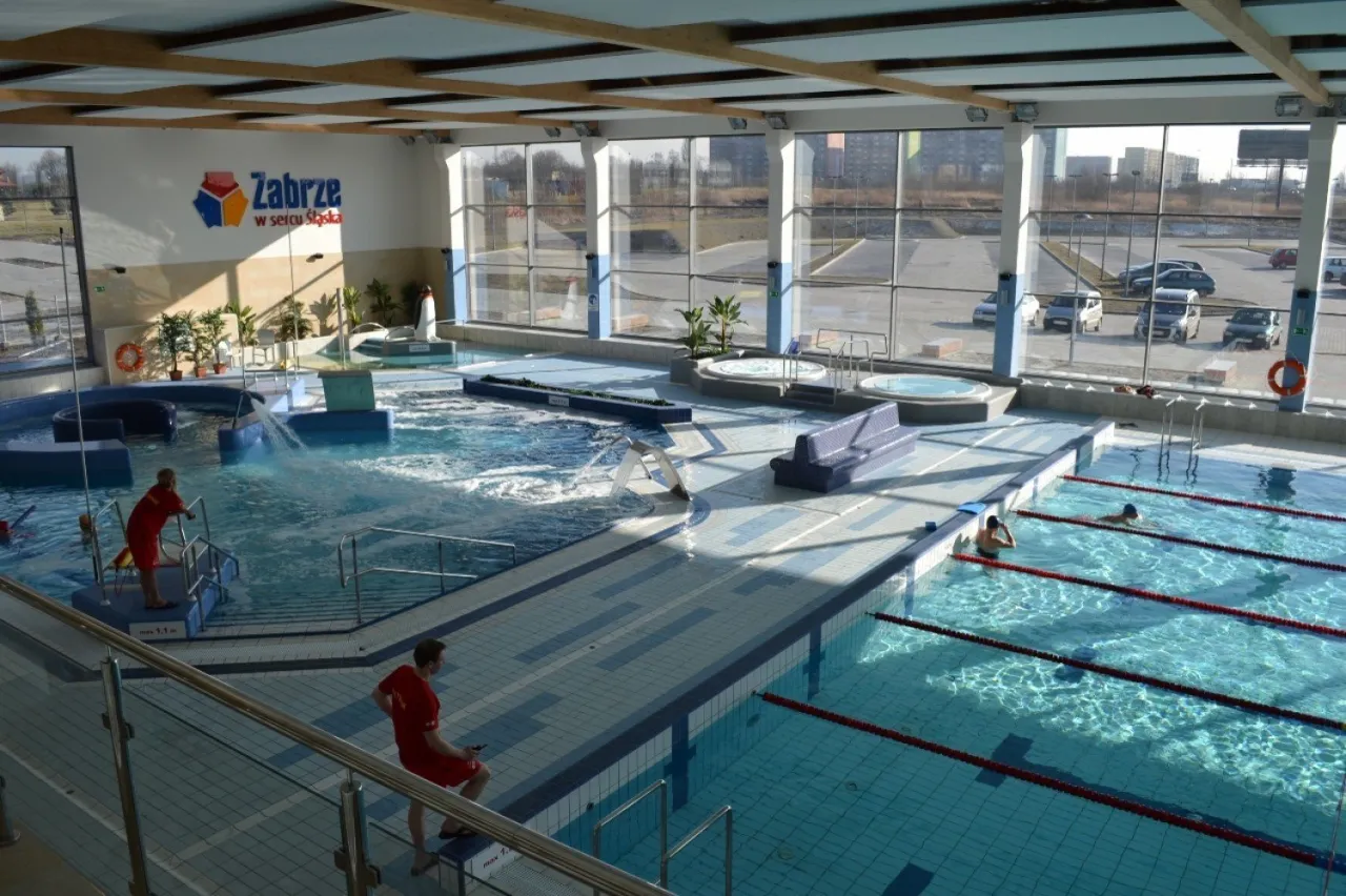 Aquarius Kopernik Zabrze strefa basenowa