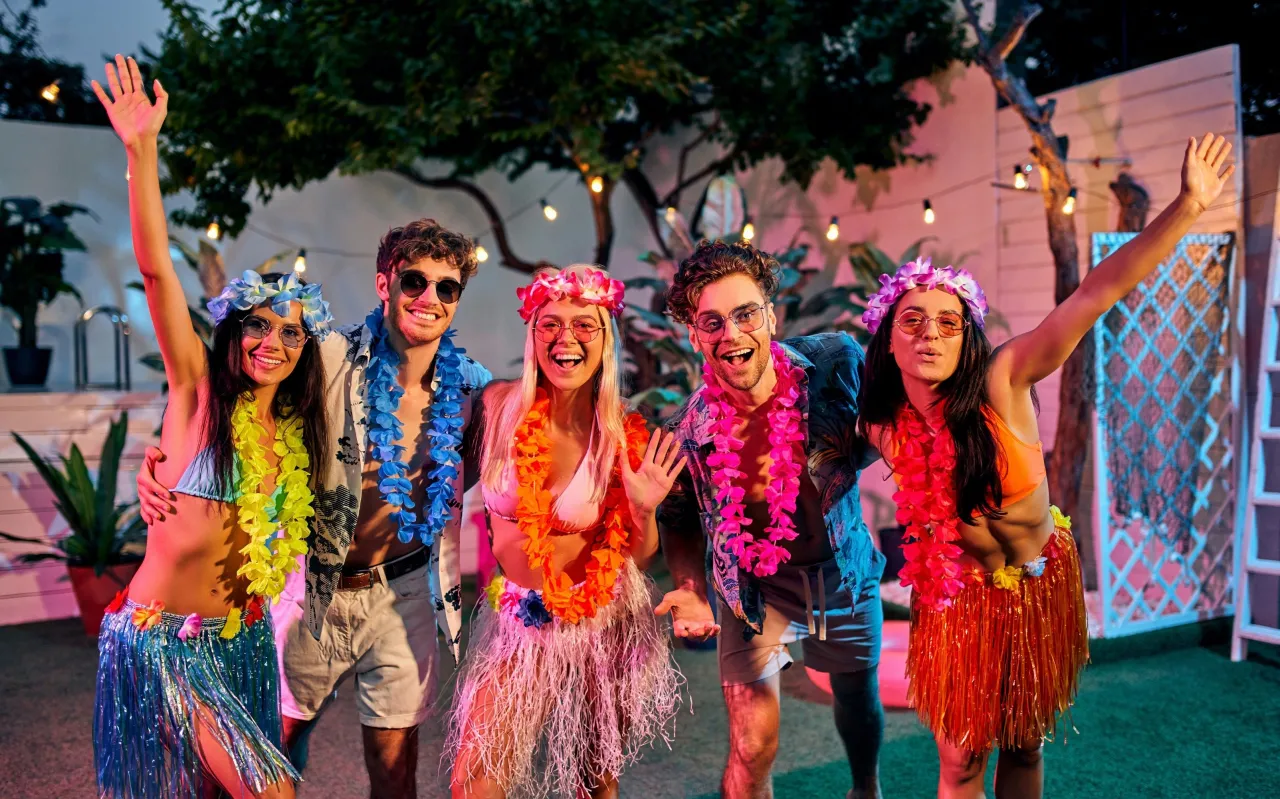 Stylizacje damskie hawajskie sukienki spódnice