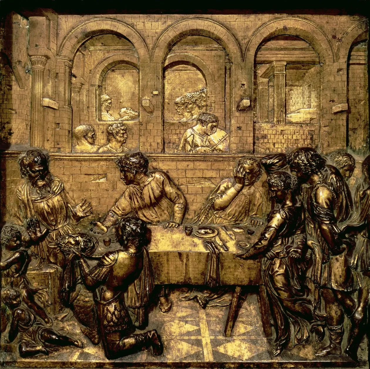 Donatello Uczta u Heroda perspektywa