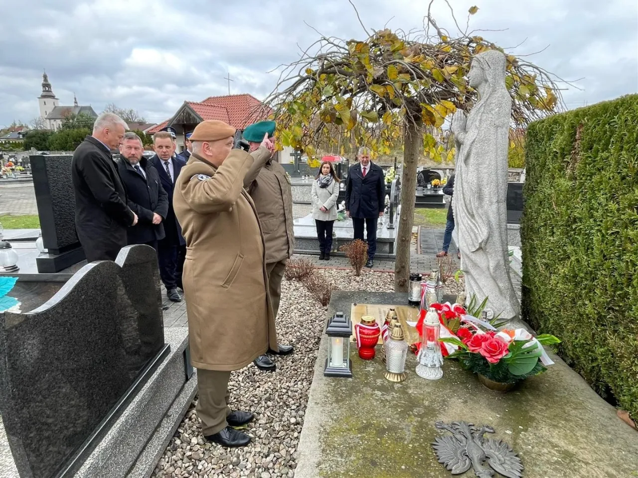 Myszk&oacute;w znicze upamiętniające tragedia