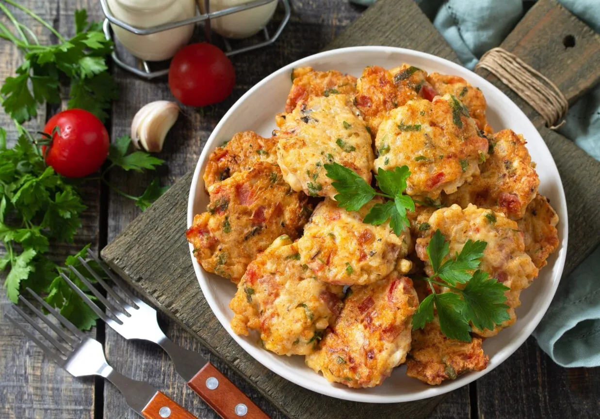 kotlety mielone z różnymi surówkami