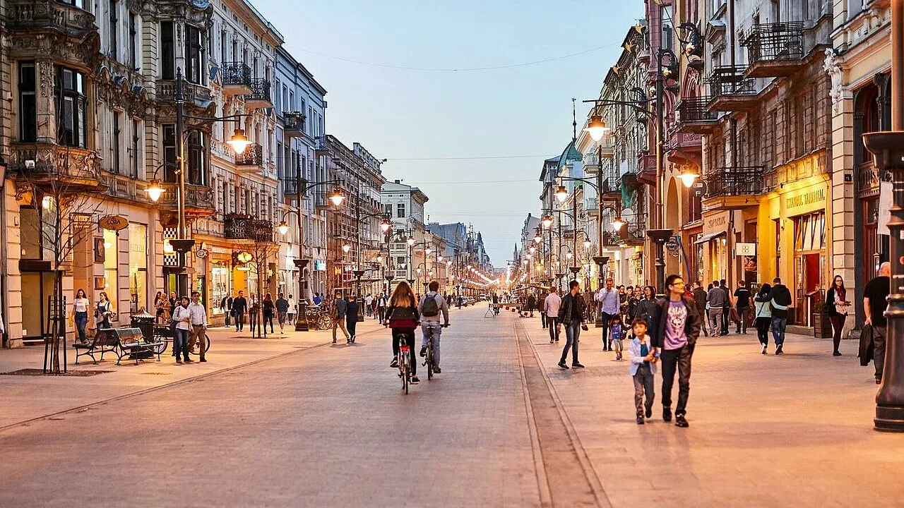 Ulica Piotrkowska Ł&oacute;dź