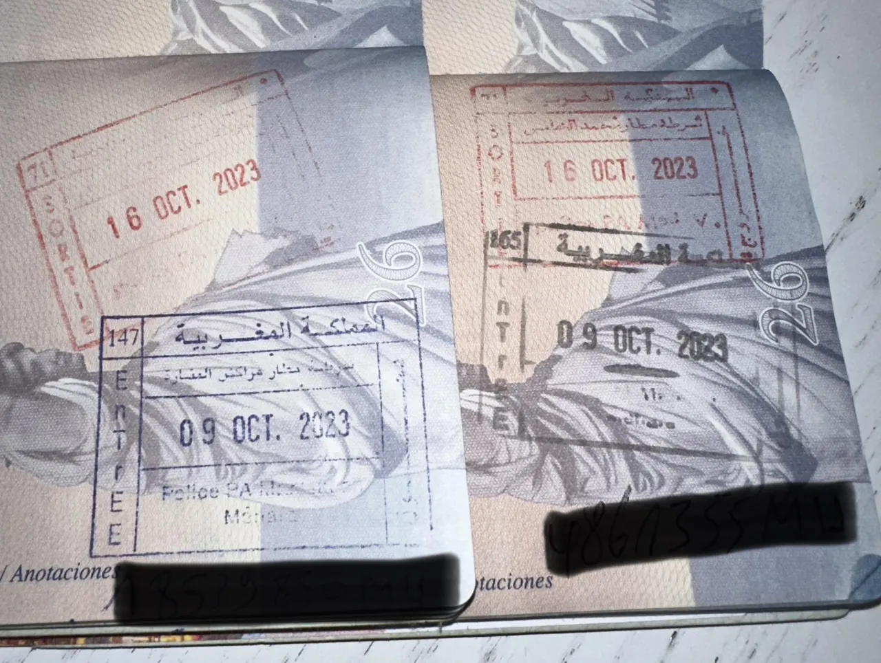 paszport maroko pieczątka