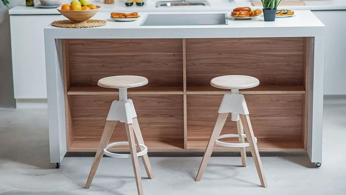 r&oacute;żne typy hoker&oacute;w kuchennych do wyspy