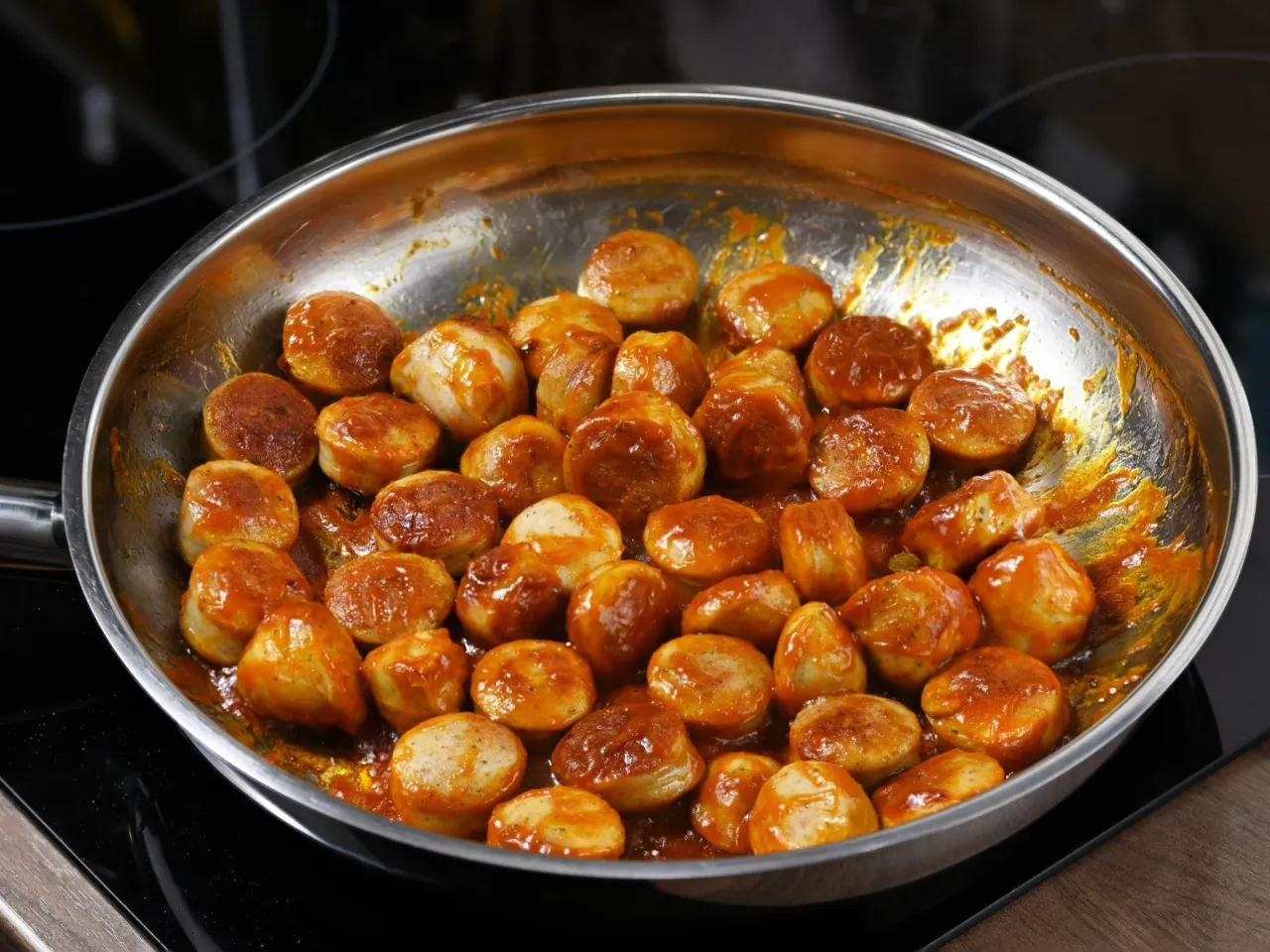 Składniki na sos curry do kiełbasy