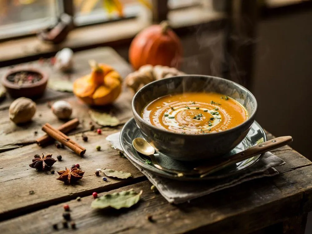 przyprawy do zupy dyniowej imbir kurkuma cynamon
