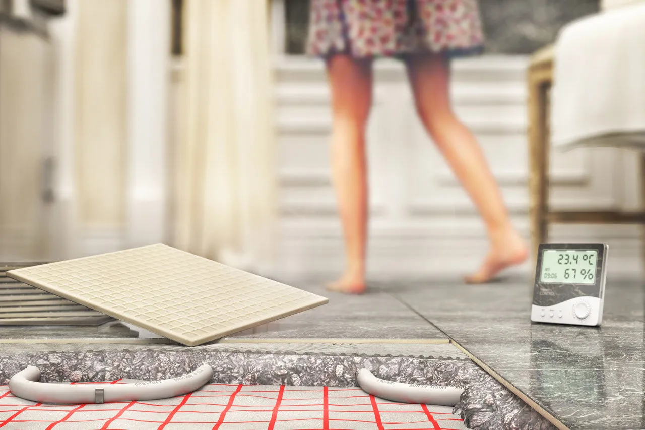 Ogrzewanie podłogowe w łazience planowanie