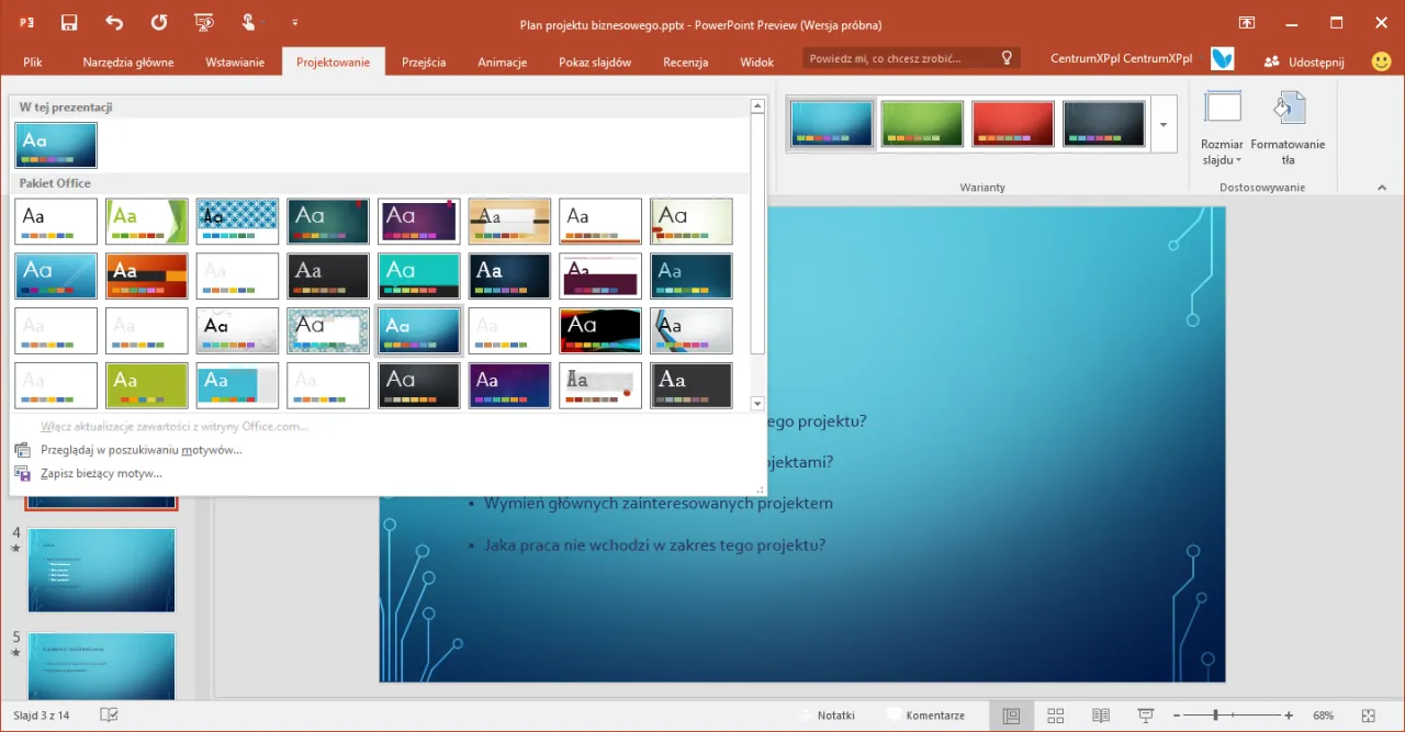 Zdjęcie Jak łatwo ustawić numer slajdu i pokazać ich całkowitą liczbę w PowerPoint