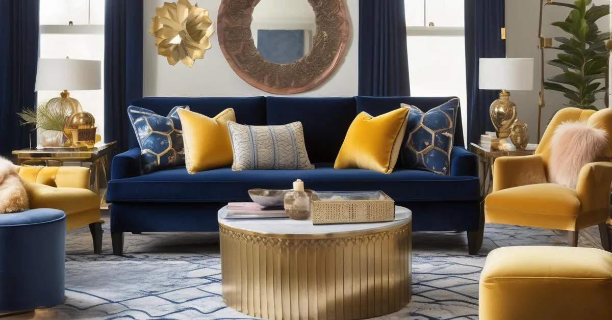 Zdjęcie Jakie poduszki do granatowej kanapy – idealne kolory i style dla Twojego wnętrza