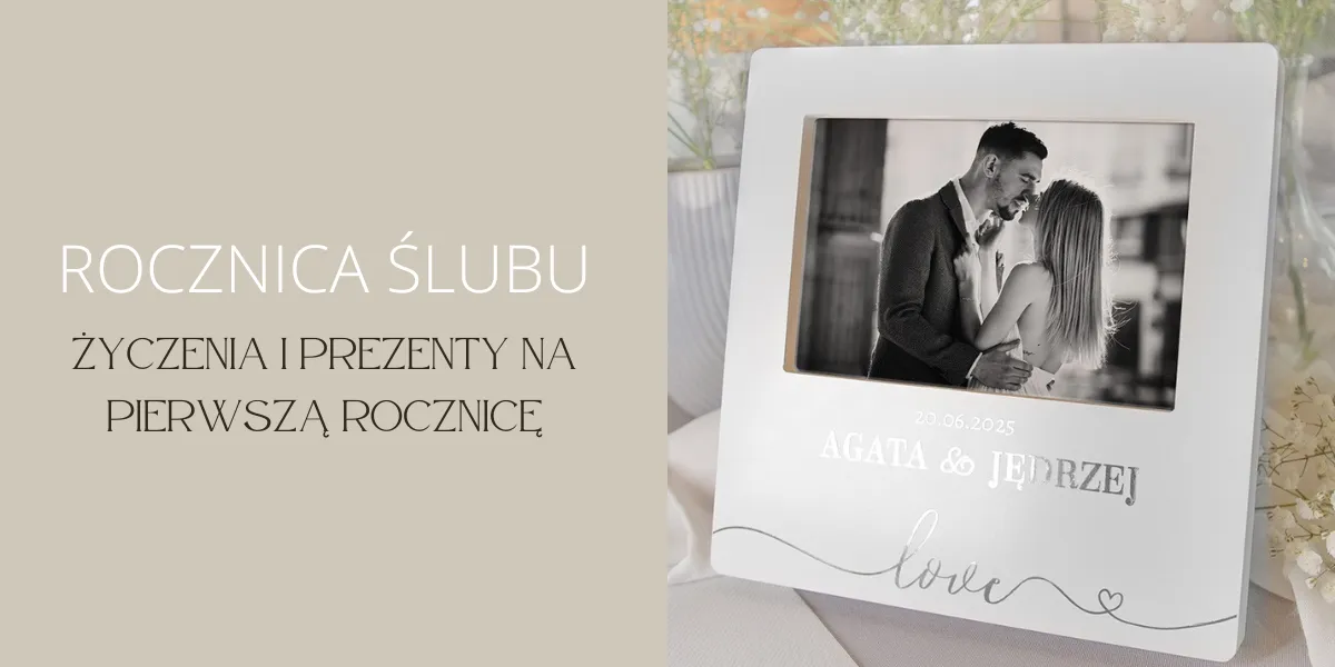 Zdjęcie Krótkie życzenia na pierwszą rocznicę ślubu, które wzruszą każdego