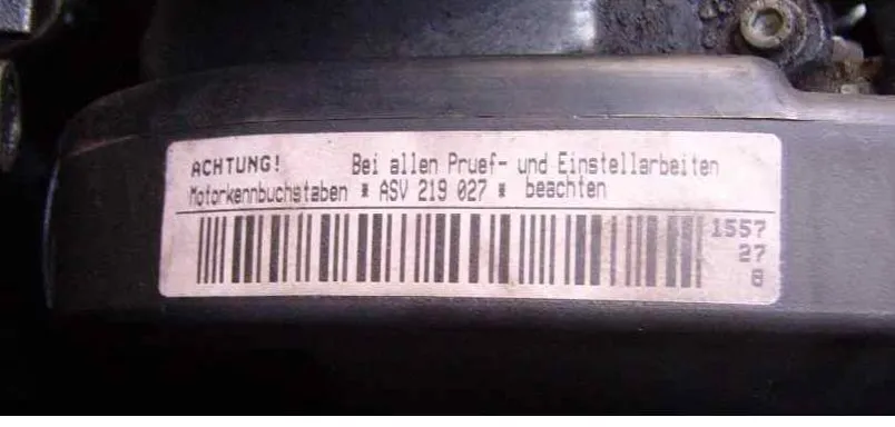 Zdjęcie Gdzie jest kod silnika Audi A3 8L? Znajdź go łatwo i szybko