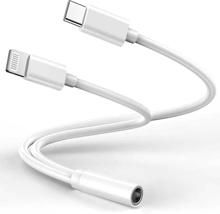 adapter lightning na jack 3.5mm i adapter usb-c na jack 3.5mm