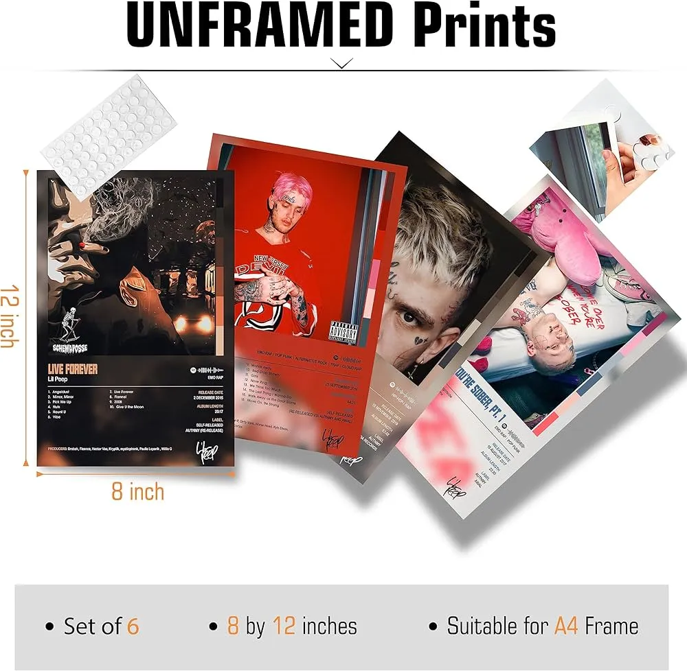 Lil Peep dziedzictwo muzyczne okładki albumów