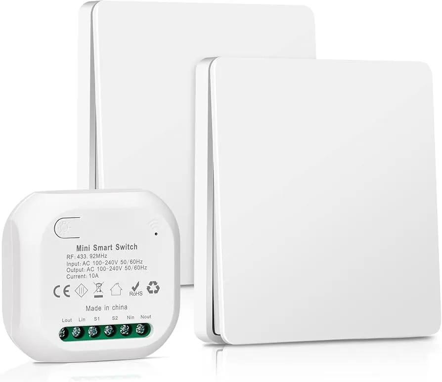 r&oacute;żne typy bezprzewodowych włącznik&oacute;w światła