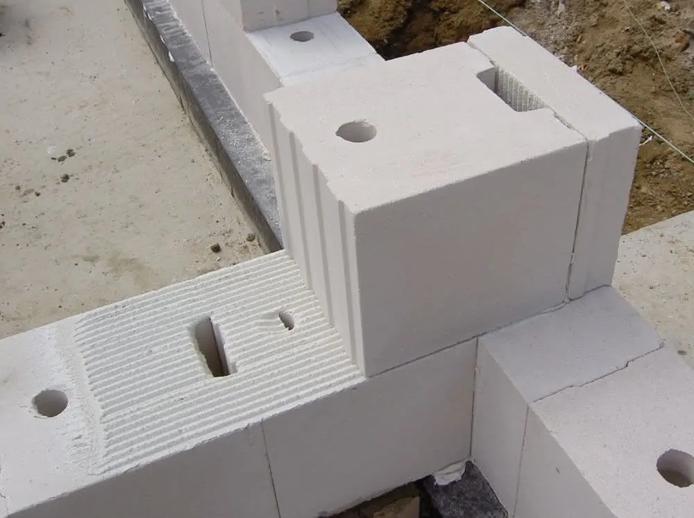 różne typy ścian budowlanych