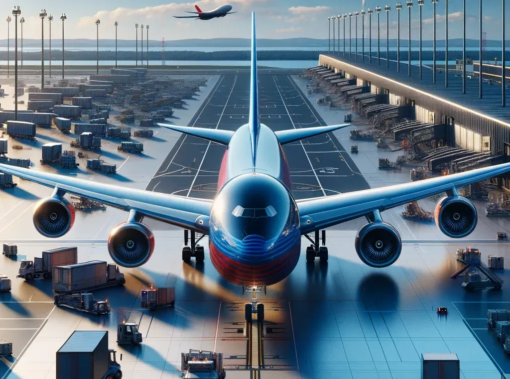 r&oacute;żne środki transportu lotnisko