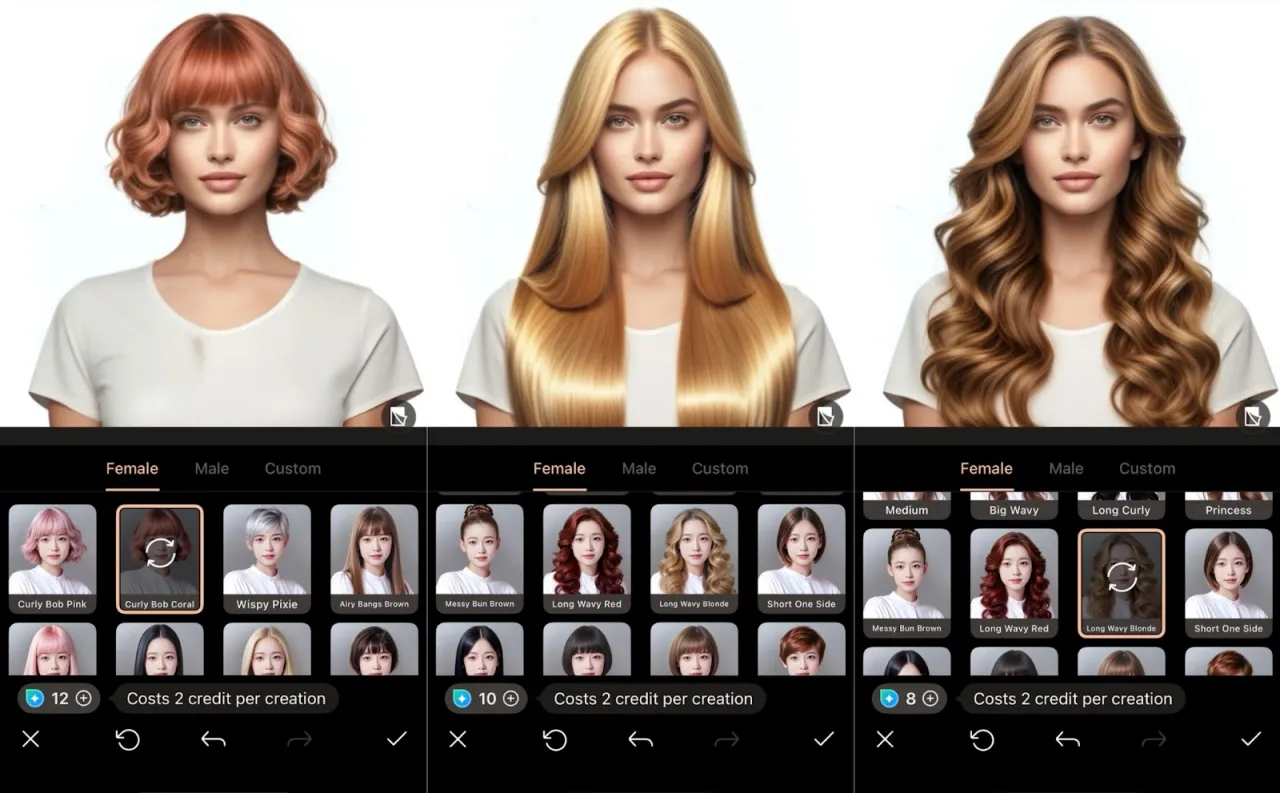 Sprawdź, jaka fryzura Ci pasuje! Wypróbuj różne style, od krótkich po długie, falowane i proste.