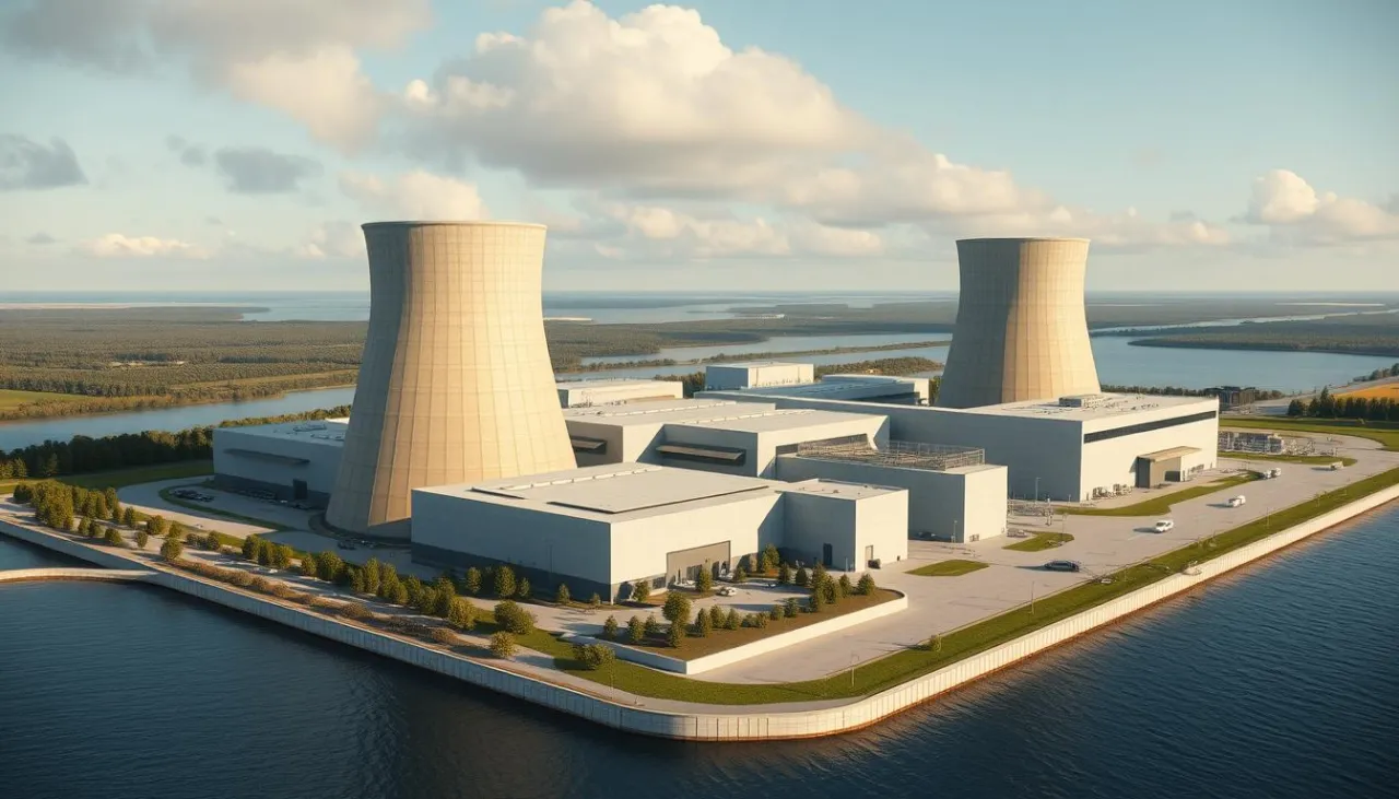 Nowe bloki elektrowni jądrowej Dukovany wizualizacja