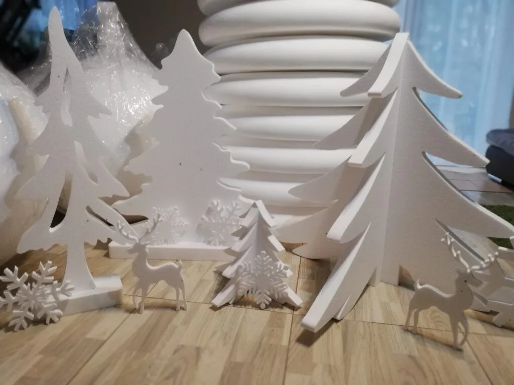 inspiracje na świąteczne dekoracje ze styropianu Boże Narodzenie