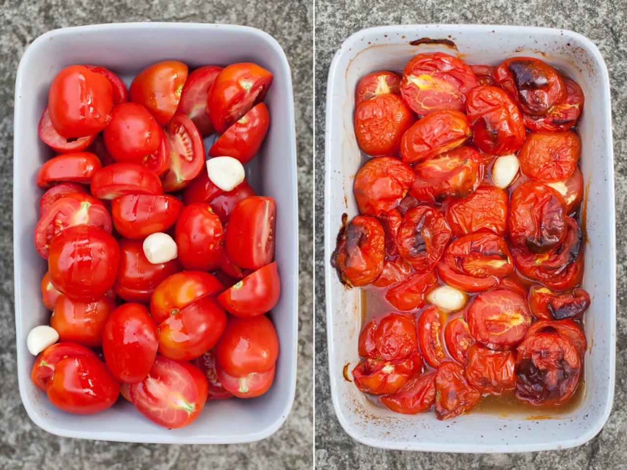 gęsty i rzadki sos pomidorowy por&oacute;wnanie