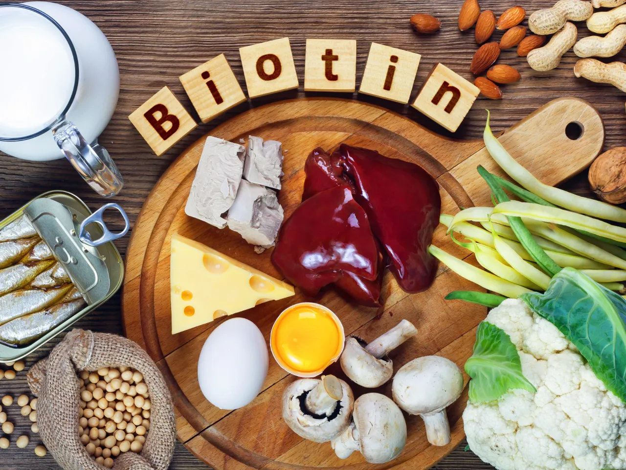 produkty bogate w biotynę cynk białko