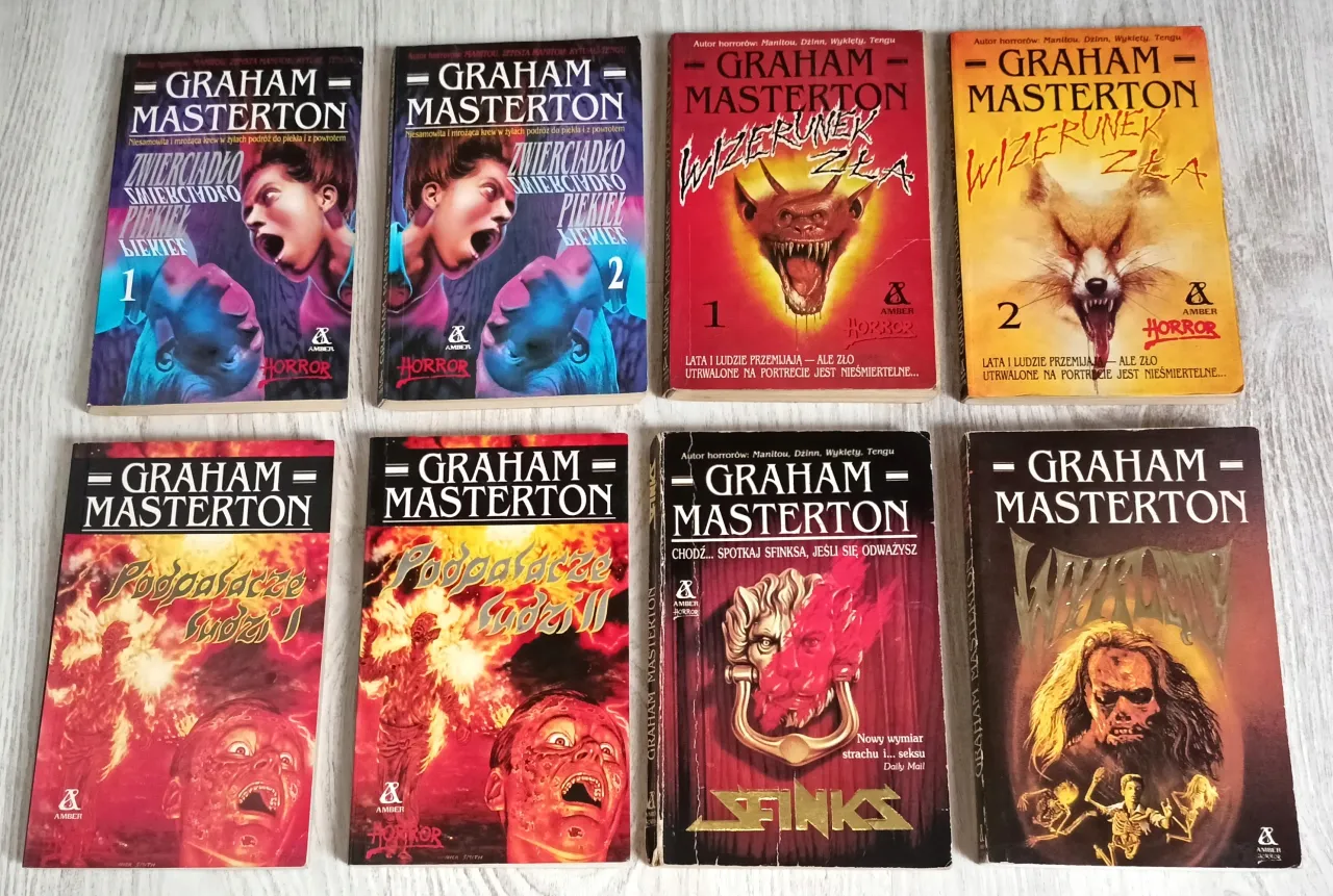 okładki książek Graham Masterton klasyki horroru