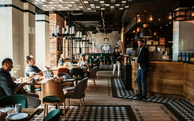 Elegancka restauracja Kalisz wnętrze