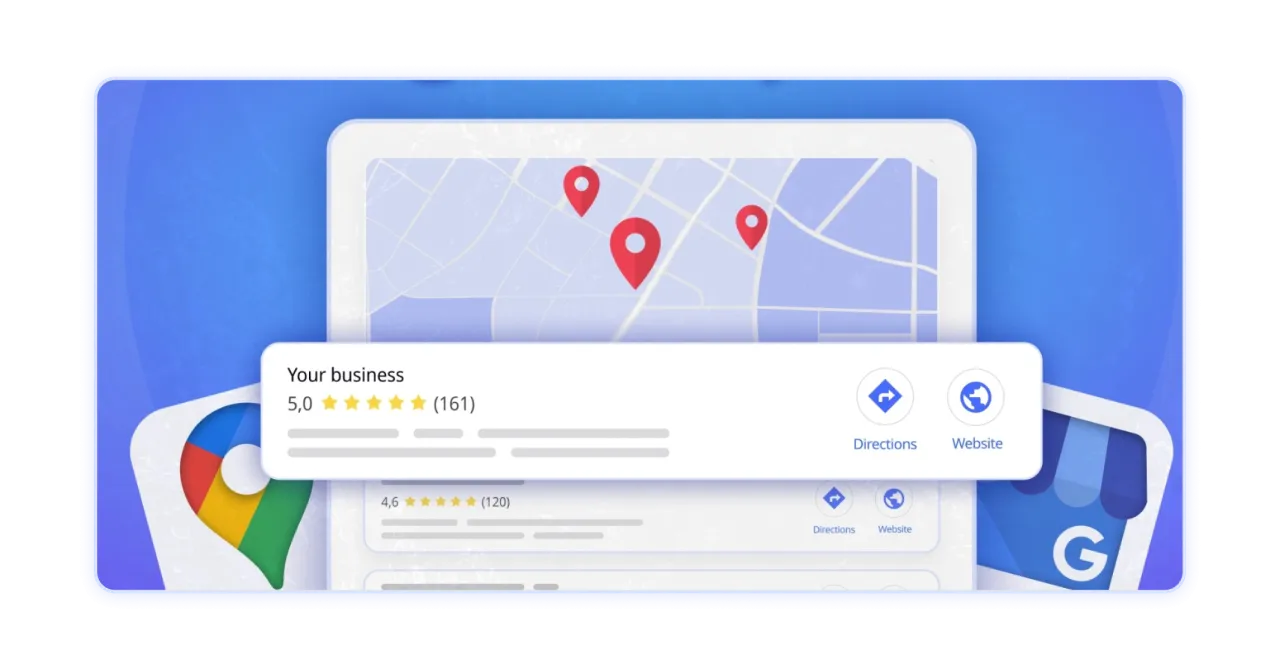 przykładowa wizyt&oacute;wka Google Business Profile catering