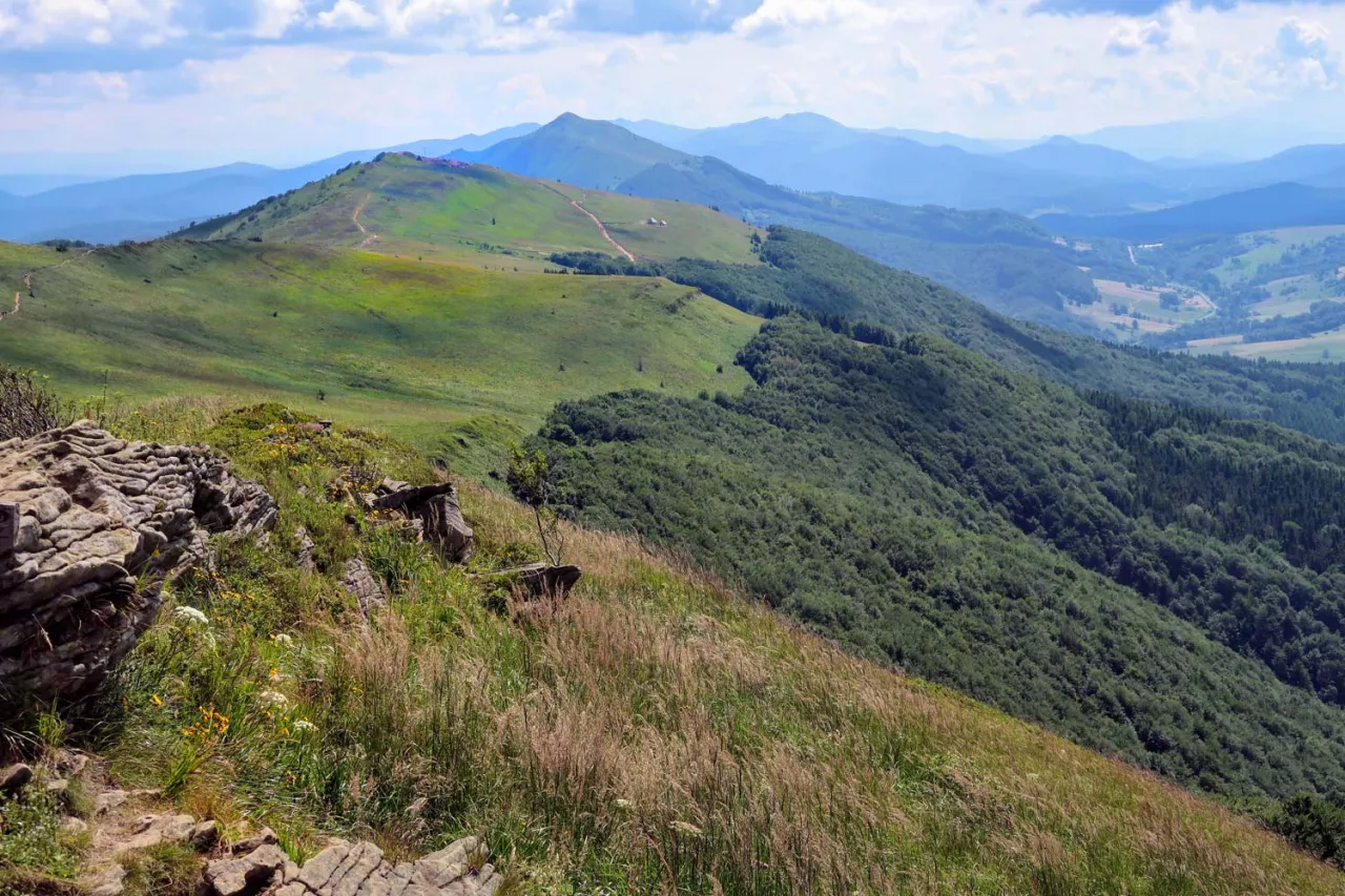 Bieszczady Połonina Wetlińska widoki łatwy szlak