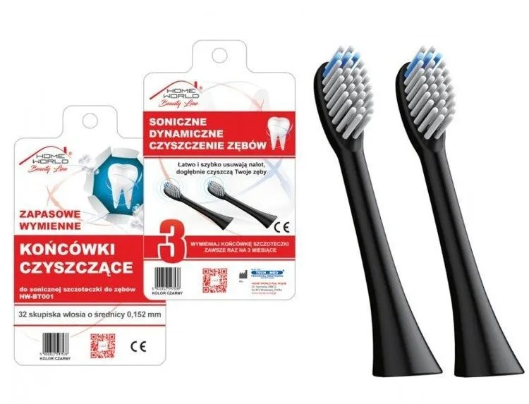 zużyte włókna końcówki szczoteczki sonicznej