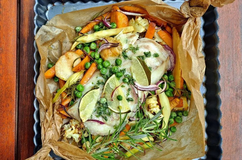 Pieczone warzywa do ryby