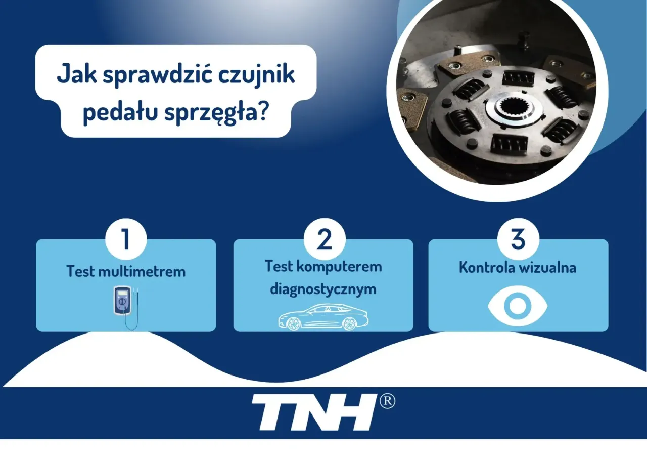 Diagnostyka czujnika pedału sprzęgła multimetr