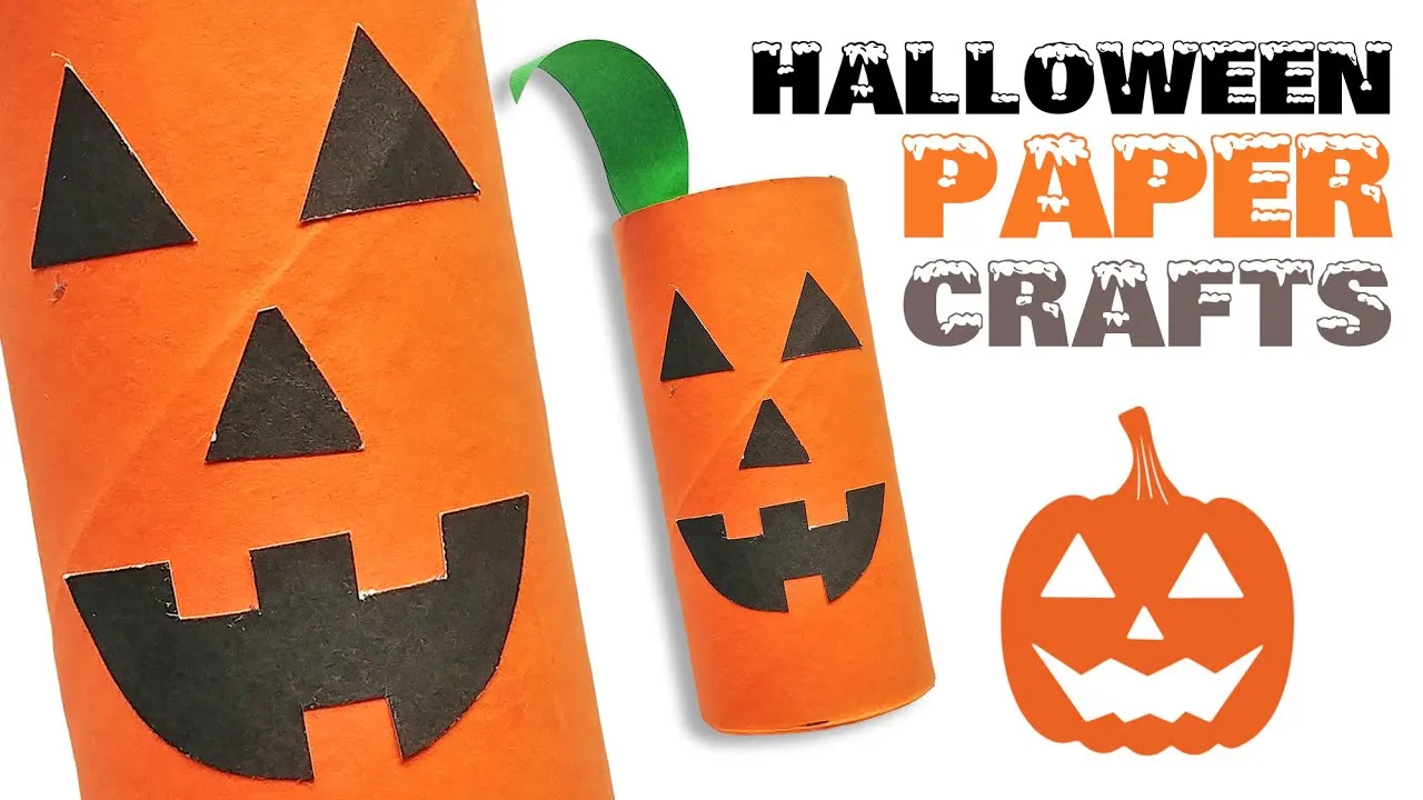 papierowe ozdoby halloweenowe DIY