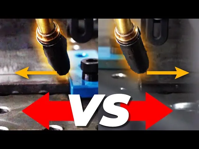 techniki spawania mig mag pchanie ciągnięcie