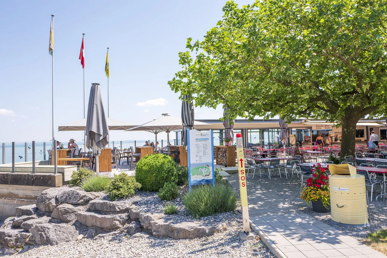 Seebad Restaurant Romanshorn Terrasse Bodensee