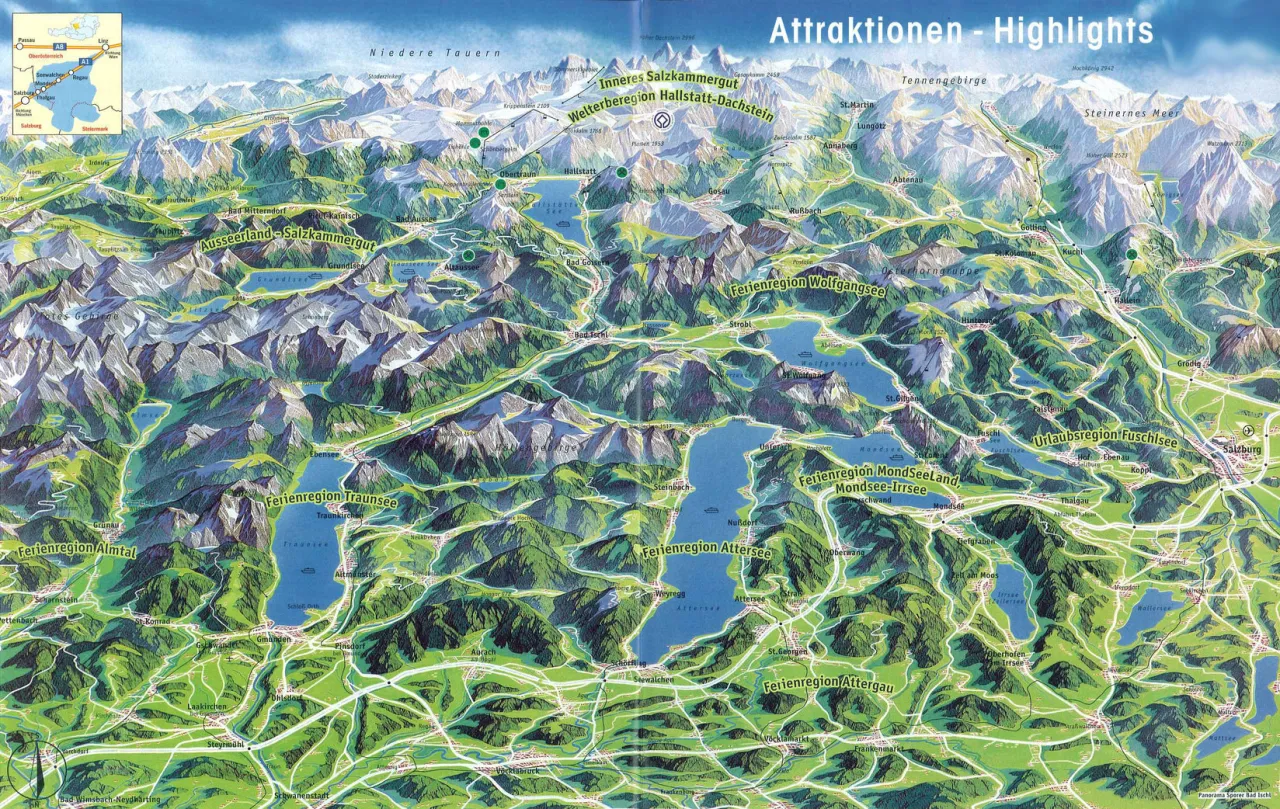 Wolfgangsee Salzkammergut Panorama