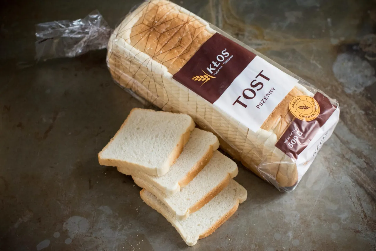 różne opakowania chleba tostowego