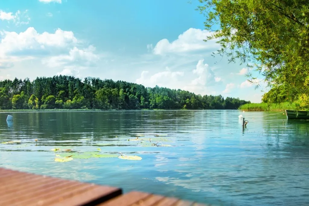 jezioro Dąbrowa Wielka Wzgórza Dylewskie