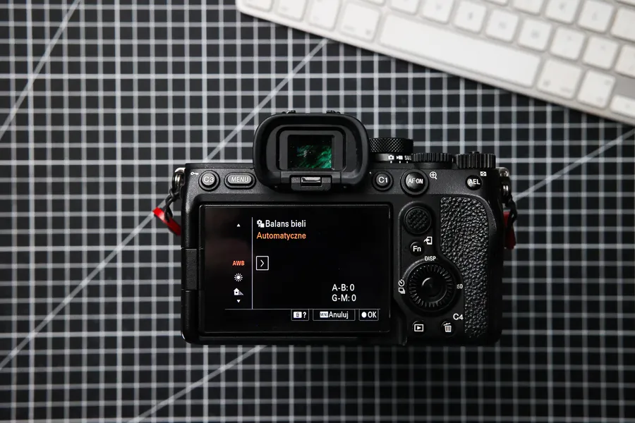 aparat sony pokrętła przyciski