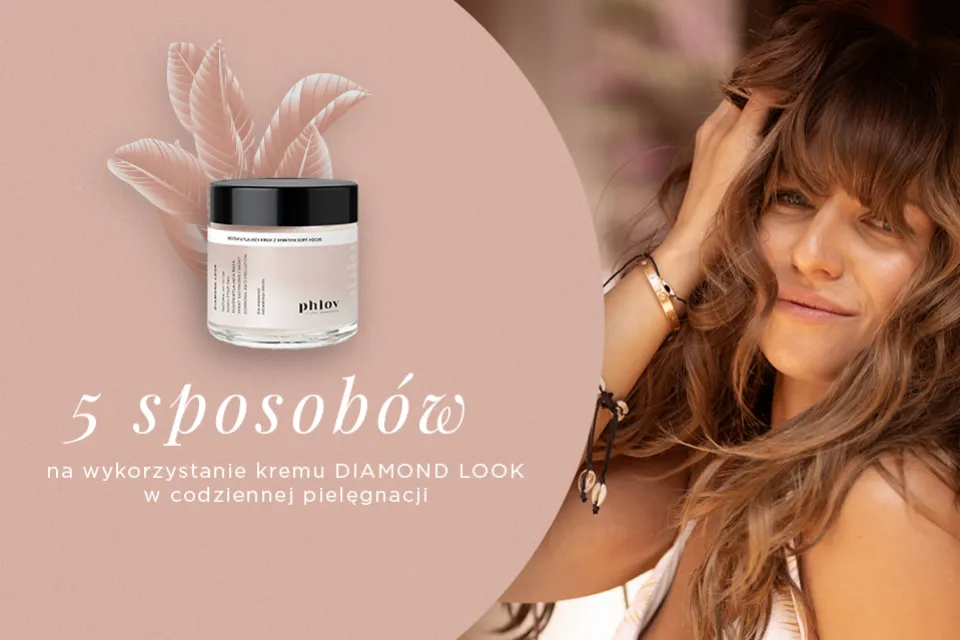 Phlov Diamond Look efekt glow cera przed i po