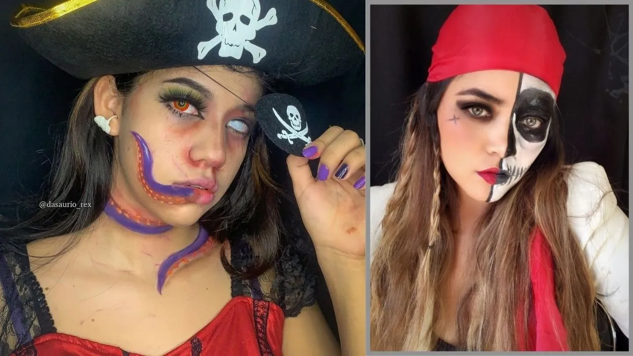 makijaż piratki dla dziewczynki