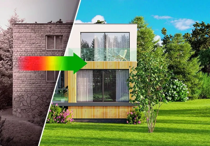 dom energooszczędny, dom po termomodernizacji, stary dom