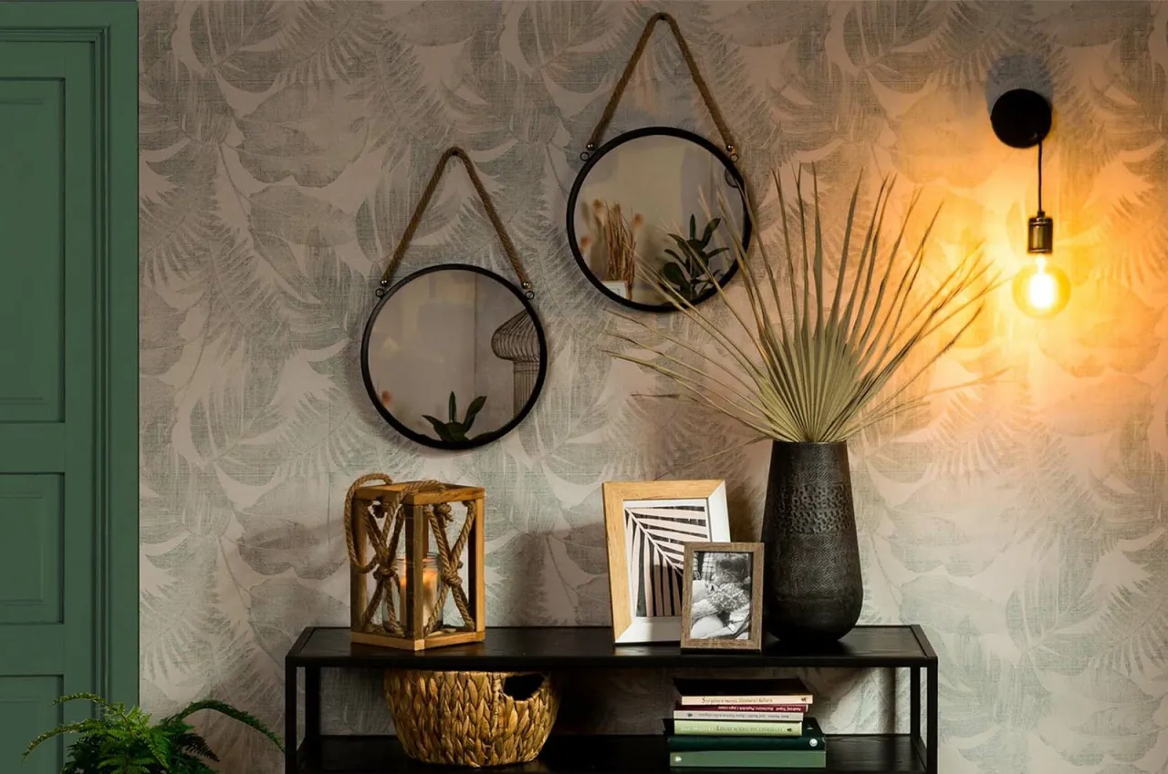 aranżacje ściany nad komodą style wnętrz