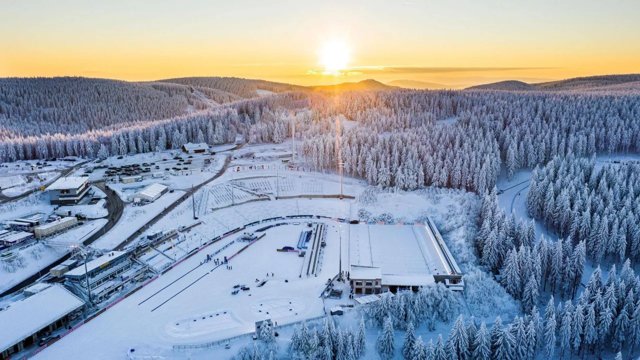 Wintersport Biathlon in Oberhof Thüringen