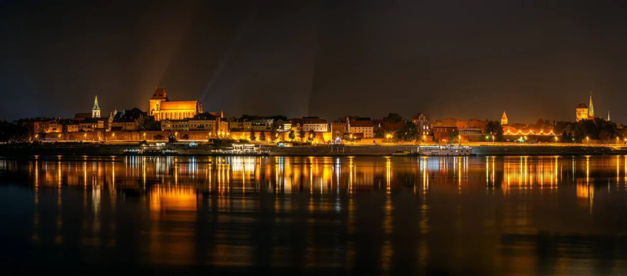 Toruń panorama z Kępy Bazarowej